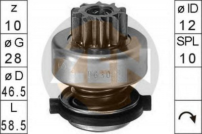 ERA 225260 -  Привод с механизмом свободного хода, стартер