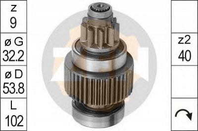 ERA 225433 -  Привод с механизмом свободного хода, стартер