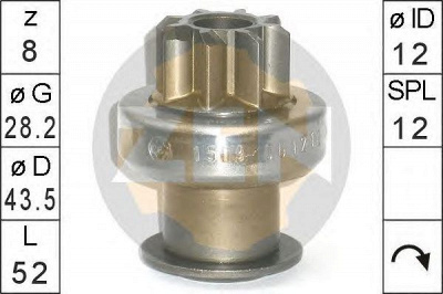 ERA 225643 -  Привод с механизмом свободного хода, стартер