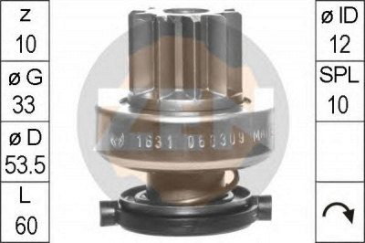 ERA 225695 -  Привод с механизмом свободного хода, стартер