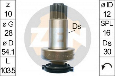 ERA 225707 -  Привод с механизмом свободного хода, стартер