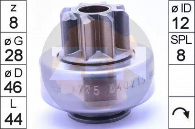 ERA 226100 -  Привод с механизмом свободного хода, стартер