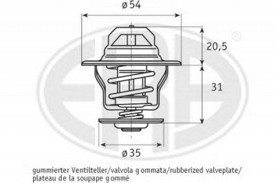 ERA 350012 -  Термостат, охлаждающая жидкость
