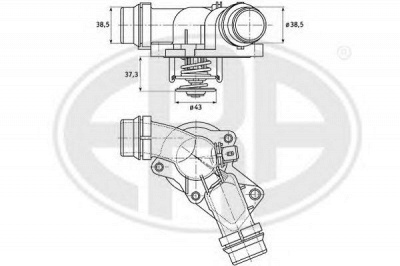 ERA 350083 -  Термостат, охлаждающая жидкость