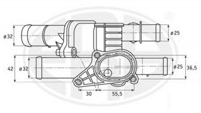 ERA 350154 -  Термостат, охлаждающая жидкость