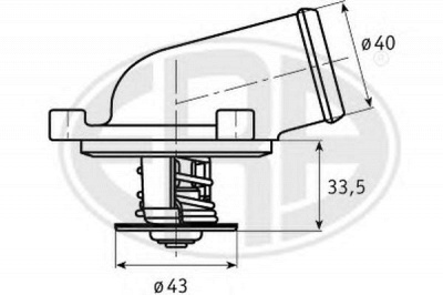 ERA 350254 -  Термостат, охлаждающая жидкость
