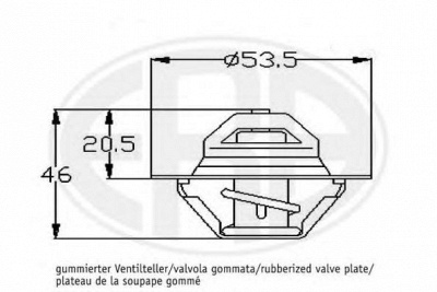 ERA 350266 -  Термостат, охлаждающая жидкость
