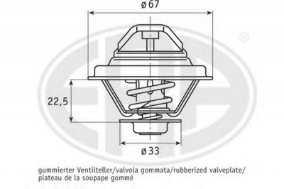 ERA 350302 -  Термостат, охлаждающая жидкость