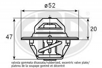 ERA 350352 -  Термостат, охлаждающая жидкость