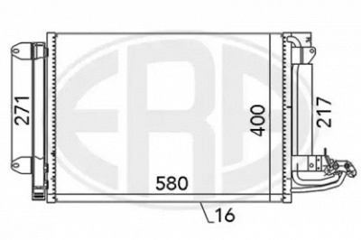 ERA 667003 -  Конденсатор, кондиционер
