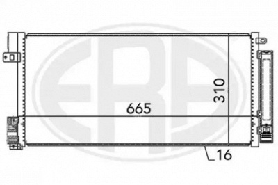 ERA 667004 -  Конденсатор, кондиционер