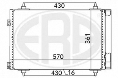ERA 667013 -  Конденсатор, кондиционер