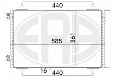 ERA 667016 -  Конденсатор, кондиционер