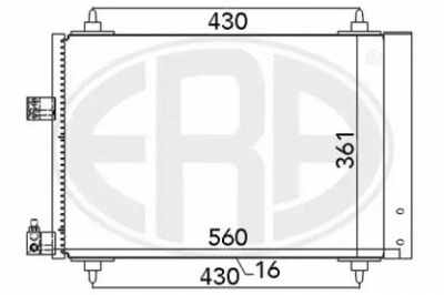 ERA 667020 -  Конденсатор, кондиционер
