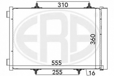 ERA 667025 -  Конденсатор, кондиционер