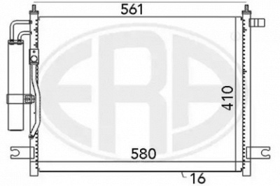 ERA 667034 -  Конденсатор, кондиционер