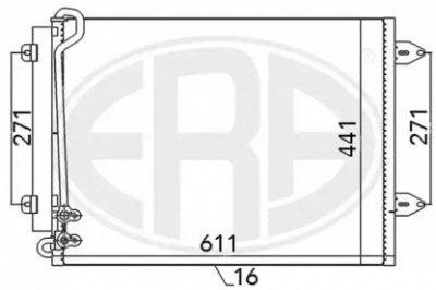 ERA 667044 -  Конденсатор, кондиционер
