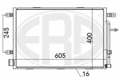 ERA 667052 -  Конденсатор, кондиционер