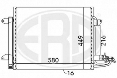 ERA 667054 -  Конденсатор, кондиционер