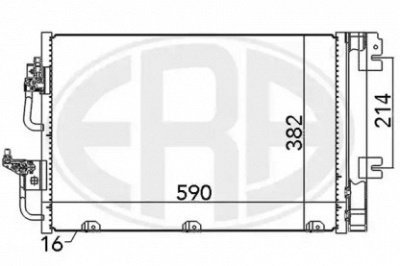 ERA 667056 -  Конденсатор, кондиционер