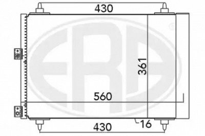 ERA 667071 -  Конденсатор, кондиционер