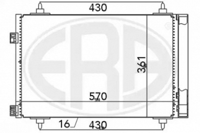 ERA 667078 -  Конденсатор, кондиционер