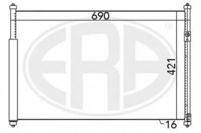 ERA 667080 -  Конденсатор, кондиционер