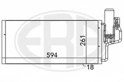 ERA 667100 -  Конденсатор, кондиционер