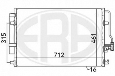 ERA 667110 -  Конденсатор, кондиционер