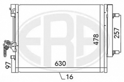 ERA 667115 -  Конденсатор, кондиционер