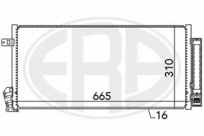 ERA 667136 -  Конденсатор, кондиционер