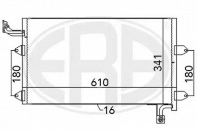 ERA 667138 -  Конденсатор, кондиционер