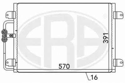ERA 667143 -  Конденсатор, кондиционер