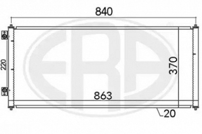 ERA 667144 -  Конденсатор, кондиционер
