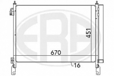 ERA 667147 -  Конденсатор, кондиционер