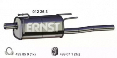 ERNST 012263 -  Глушитель выхлопных газов конечный