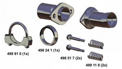 ERNST 043533 -  Рем. комплект, труба выхлопного газа