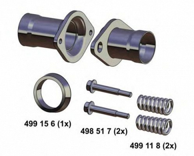 ERNST 043557 -  Рем. комплект, труба выхлопного газа