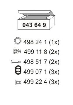 ERNST 043649 -  Монтажный комплект, глушитель