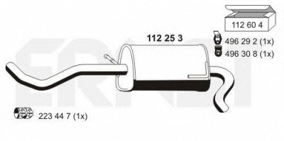 ERNST 112253 -  Глушитель выхлопных газов конечный