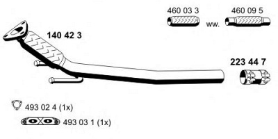 ERNST 140423 -  Труба выхлопного газа