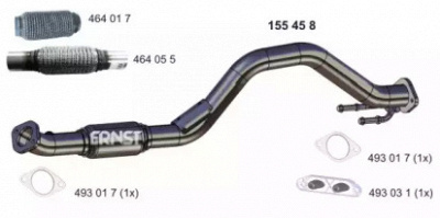 ERNST 155458 -  Труба выхлопного газа