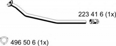 ERNST 243452 -  Труба выхлопного газа