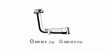 ERNST 305402 -  Труба выхлопного газа