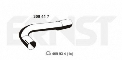 ERNST 309417 -  Труба выхлопного газа