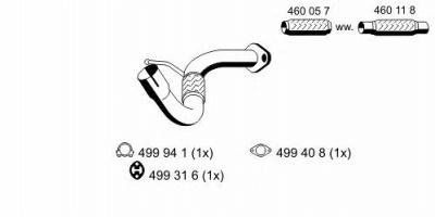 ERNST 330404 -  Труба выхлопного газа