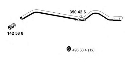 ERNST 350426 -  Труба выхлопного газа