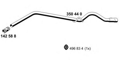 ERNST 350440 -  Труба выхлопного газа