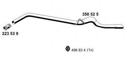 ERNST 350525 -  Труба выхлопного газа