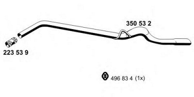 ERNST 350532 -  Труба выхлопного газа